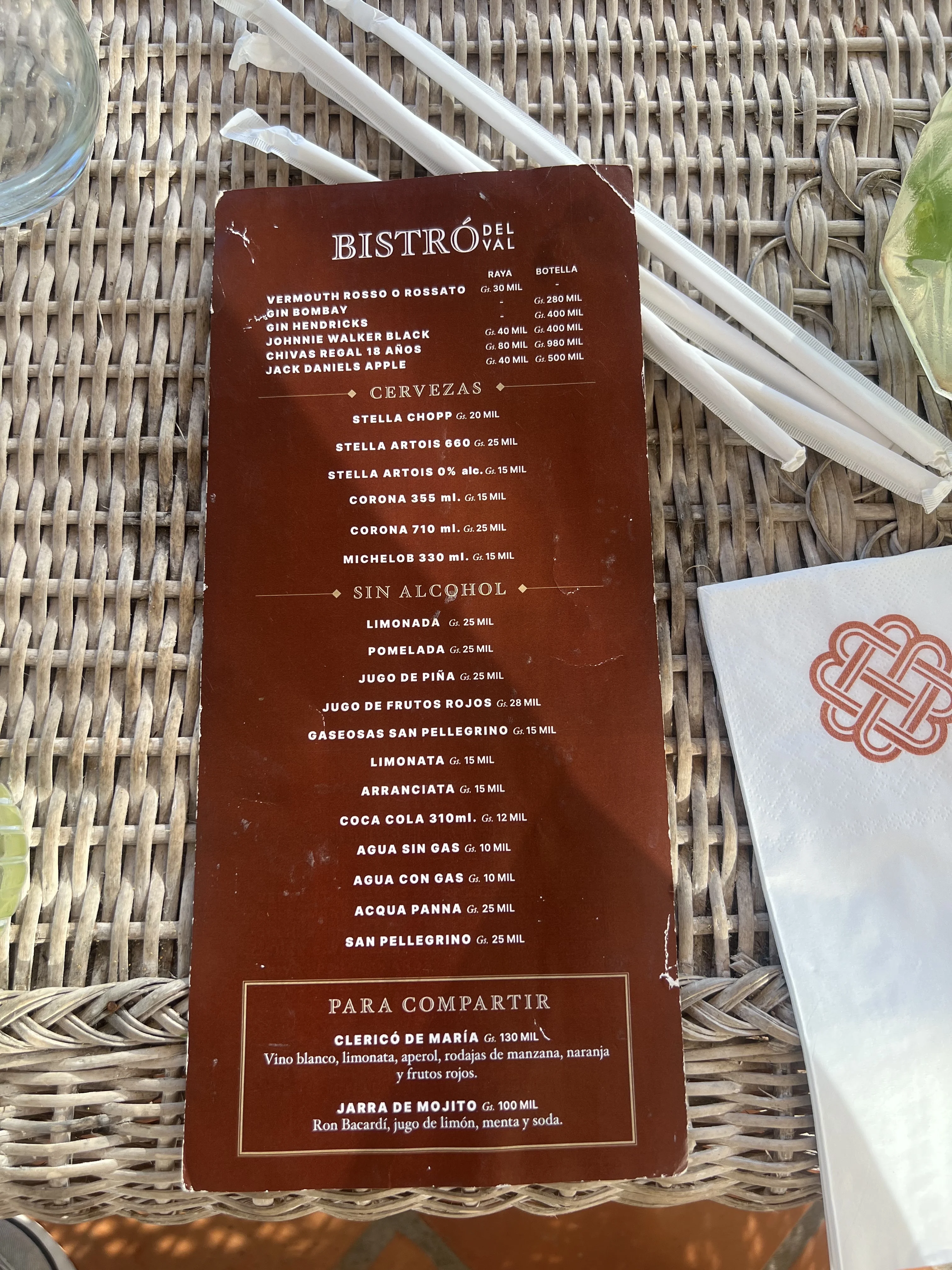 Menú de Restaurante Bistrot Del Val — página 2