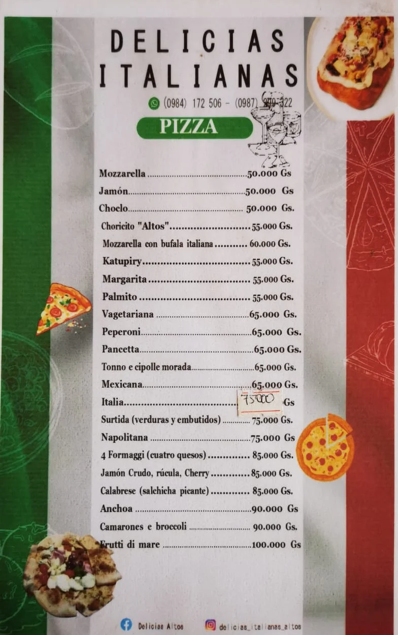 Menú de Delicias Italianas — página 5