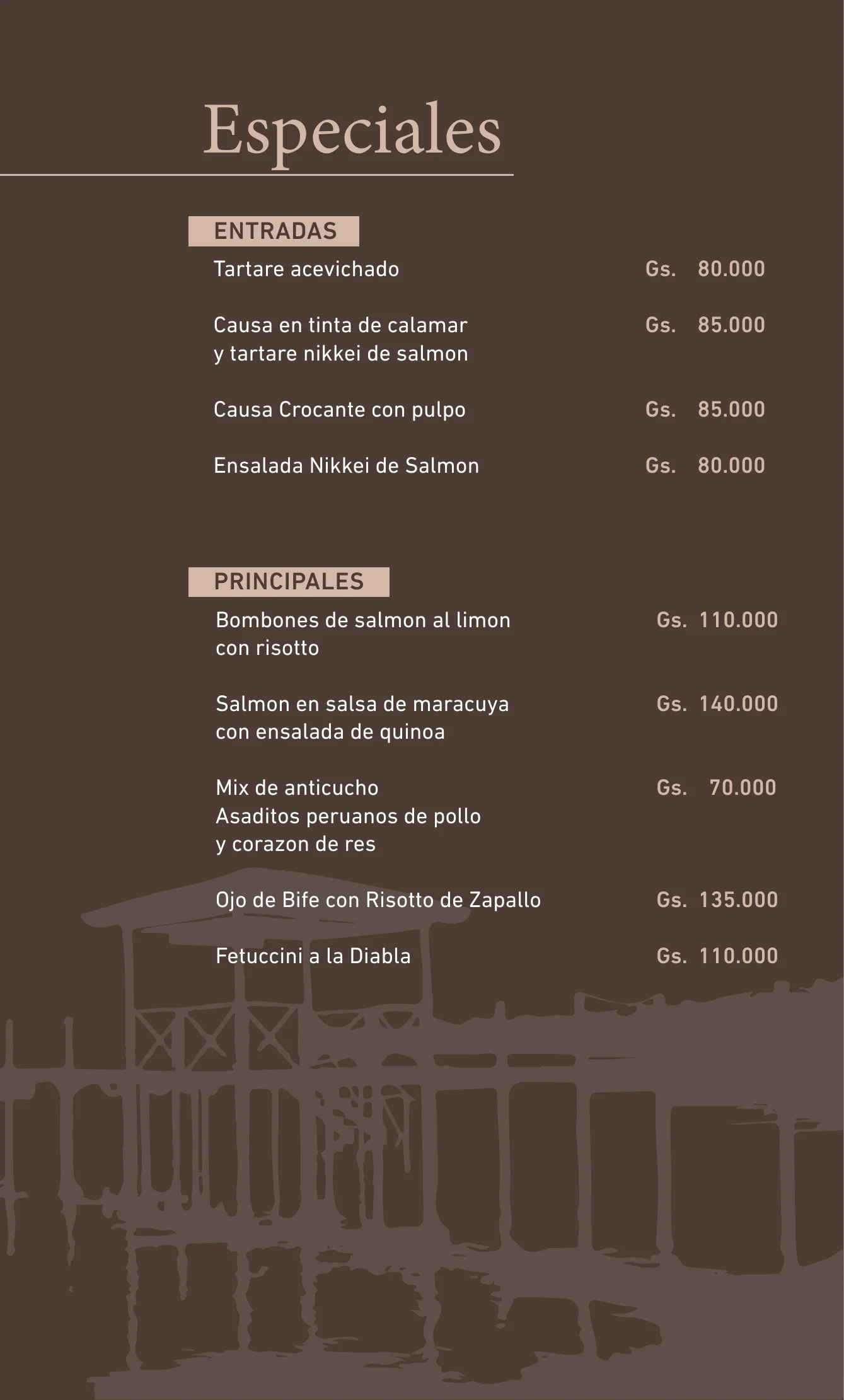 Menú de La Carossa San Bernardino — página 2