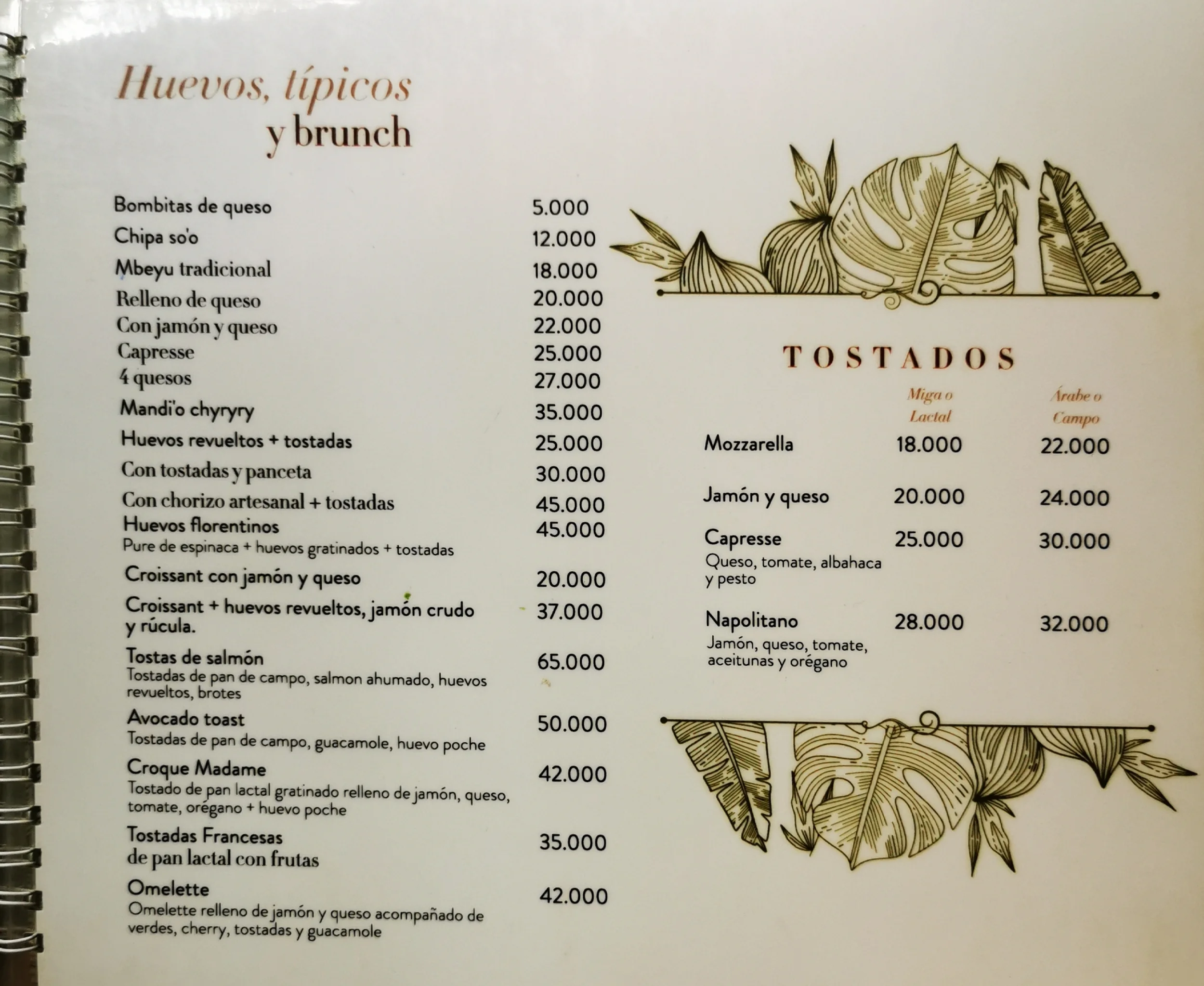 Menú de La Lilia Café — página 5