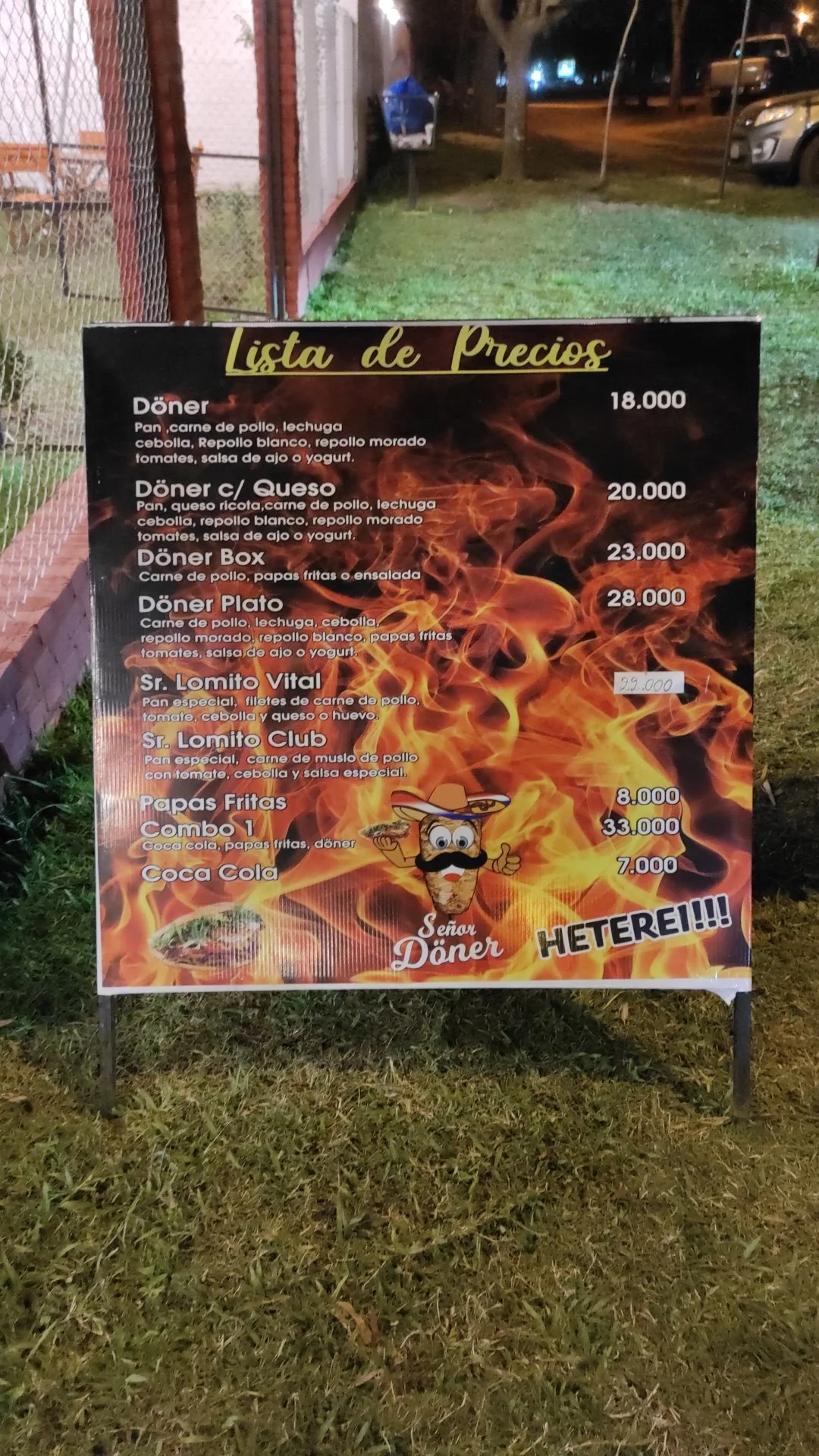 Menú de Pizzería Avanti — página 1