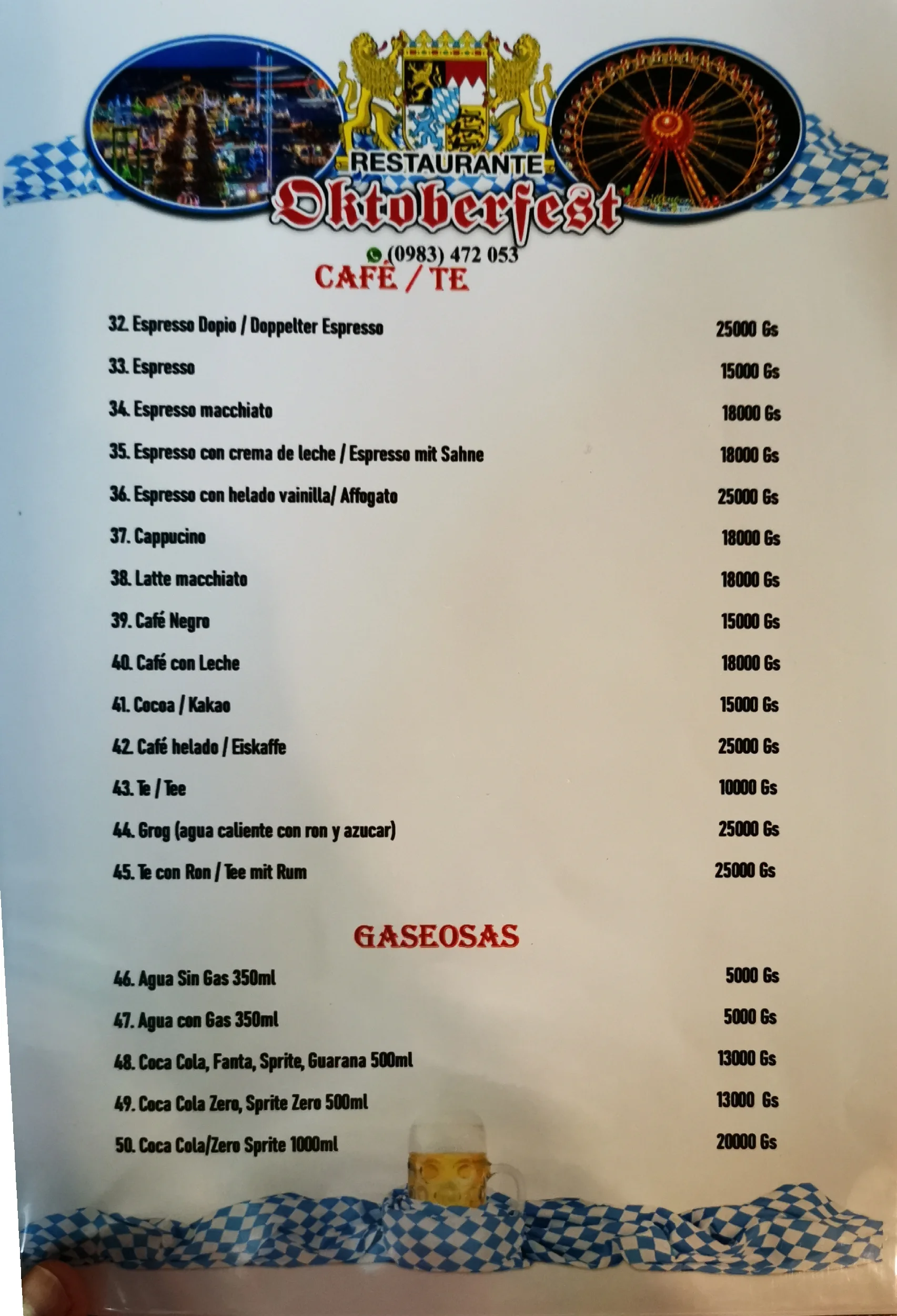 Menú de Restaurante Oktoberfest — página 6