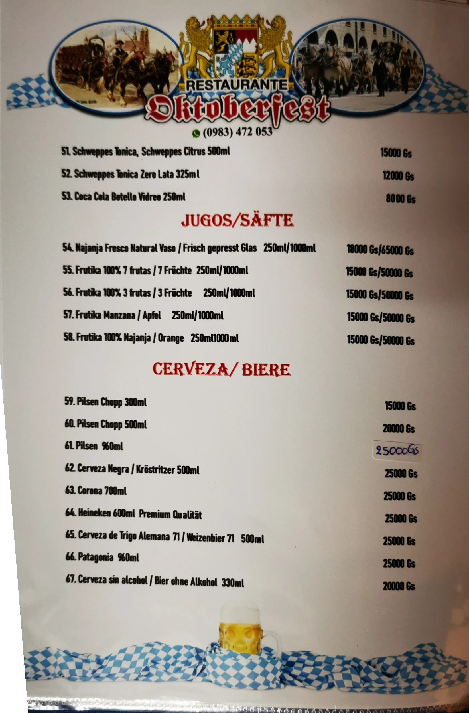 Menú de Restaurante Oktoberfest — página 7
